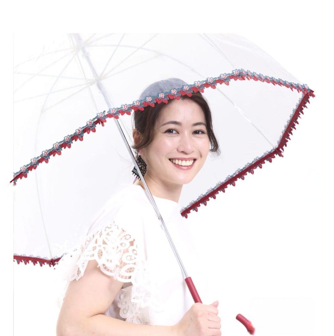 近沢レース　ハッピーアンブレラ　春摘みいちご　赤