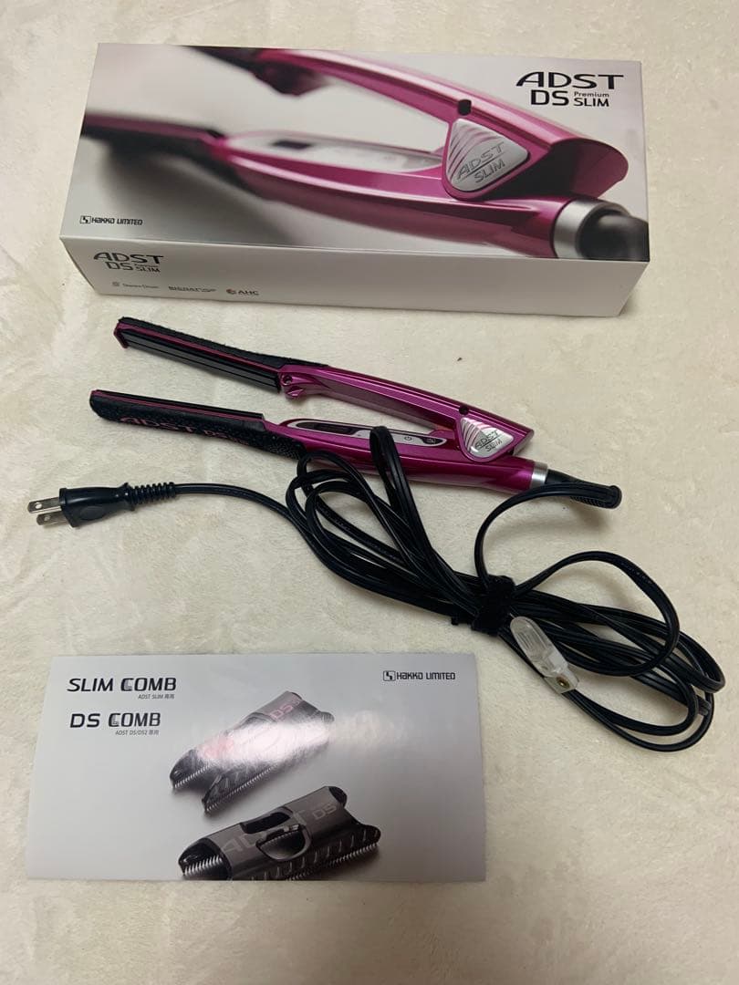 ADST DS SLIM ヘアアイロン ピンク