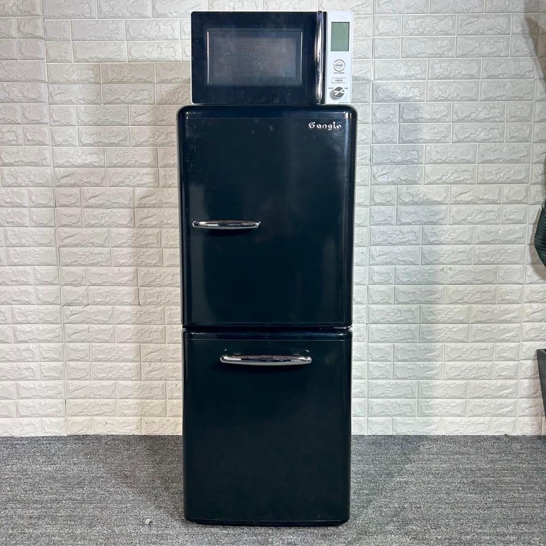 e angle 生活家電 2点セット 冷蔵庫 電子レンジ 1人暮し C028