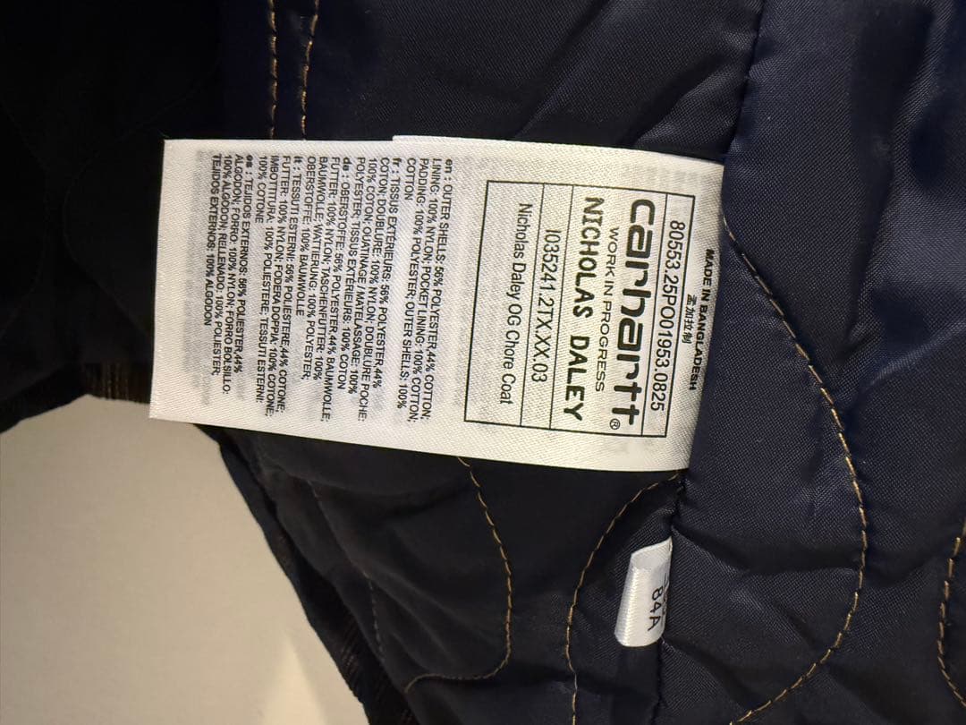 未使用Carhartt Nicholas Daley カバーオール Lサイズ