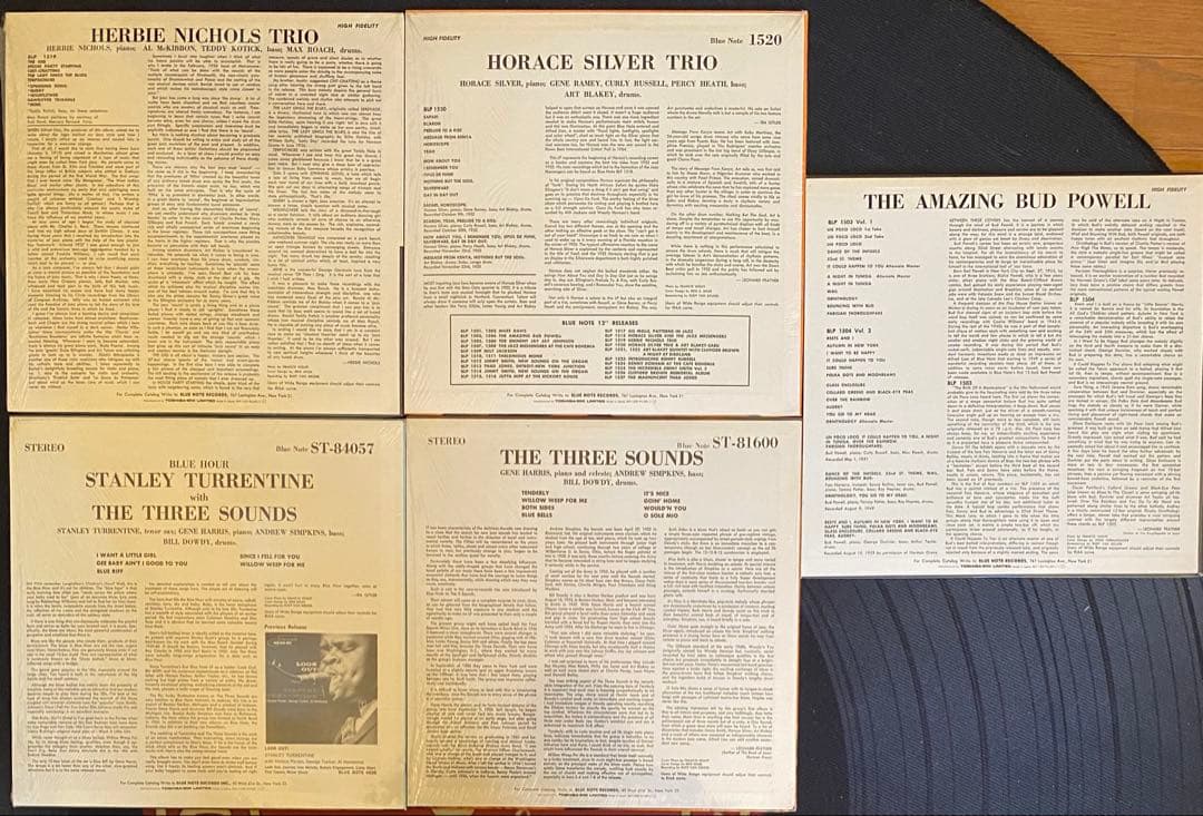 Blue Note ジャズレコード5枚セット　美盤シュリンク、ライナーノーツ付き