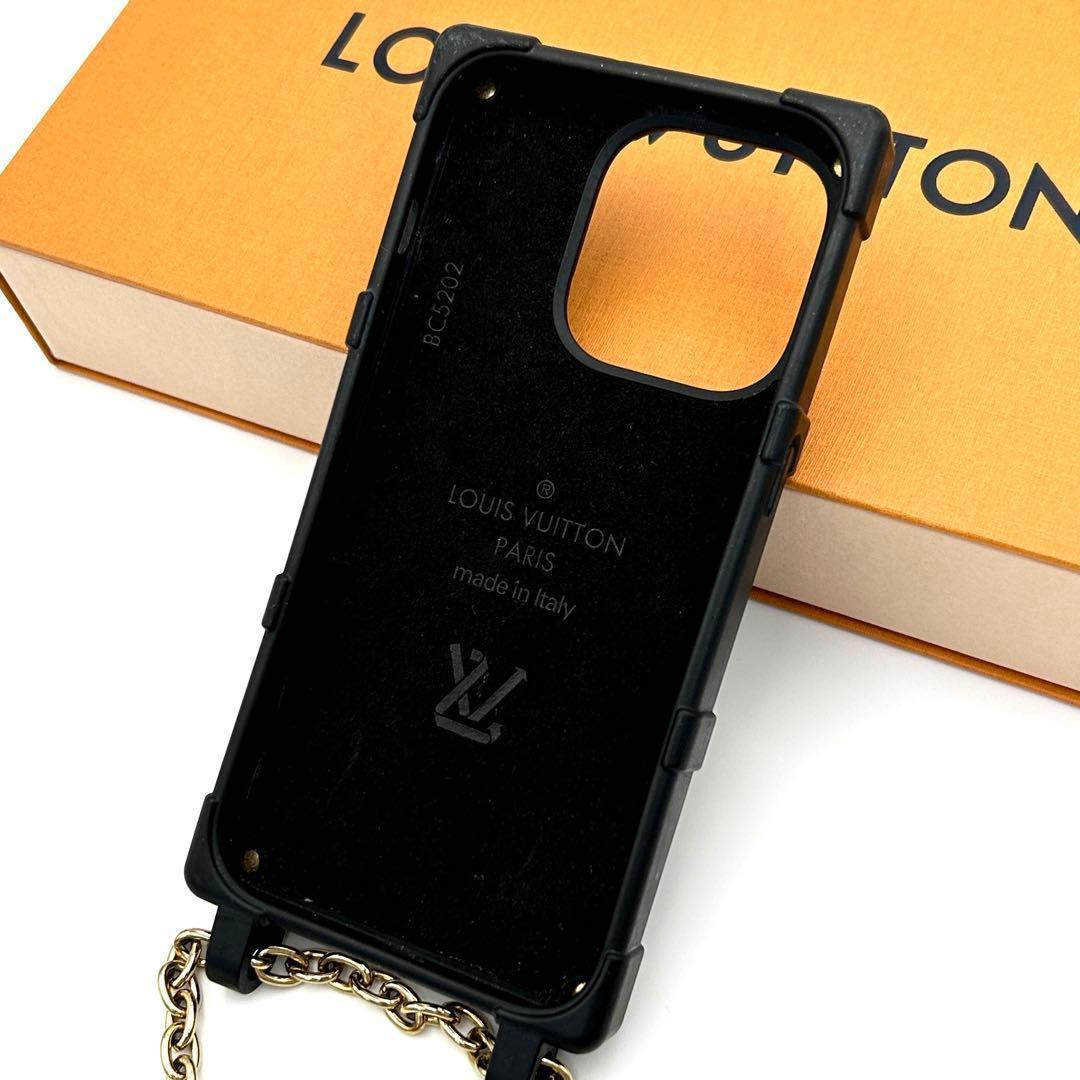 【美品】ルイヴィトン モノグラム リトランク iPhone 14PRO　チェーン