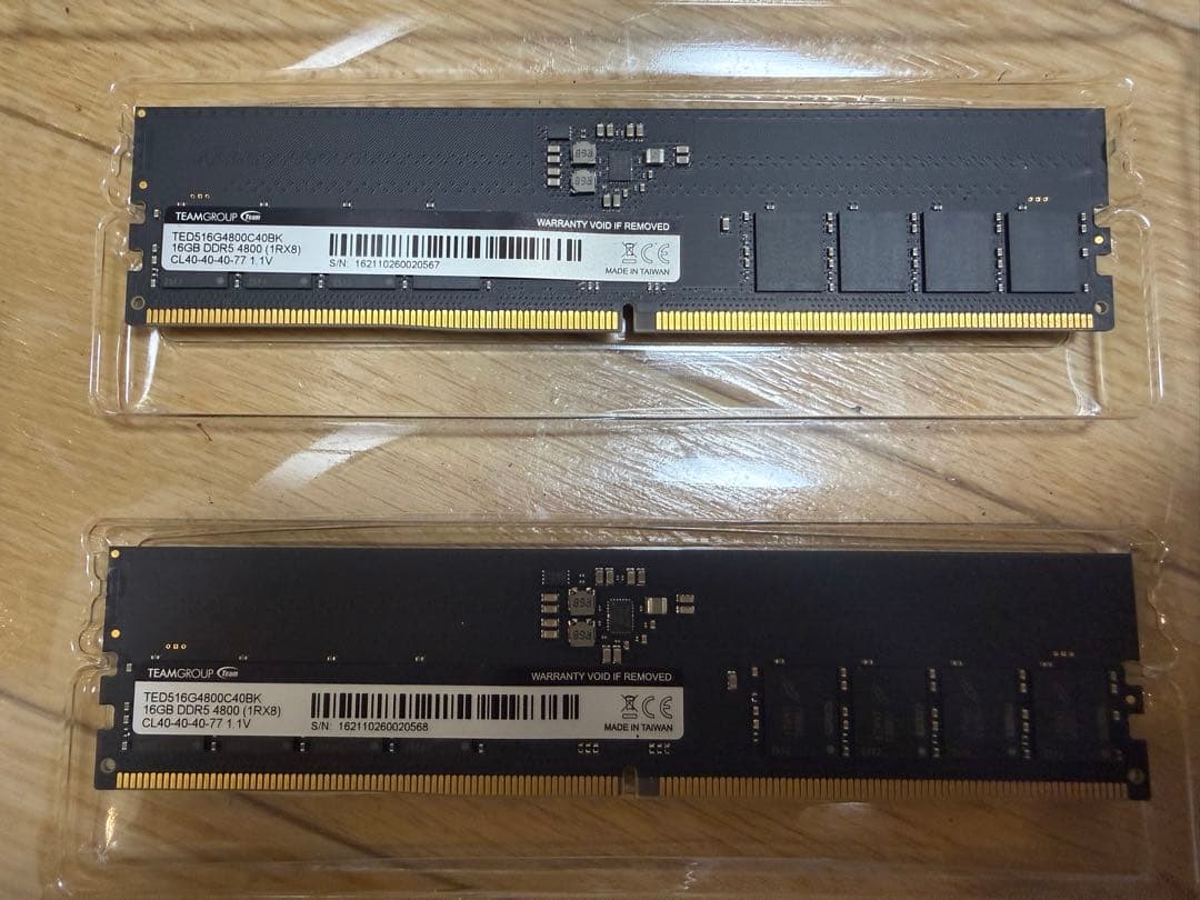 TEAMGROUP 16GBX2 32GB DDR5 4800 ①