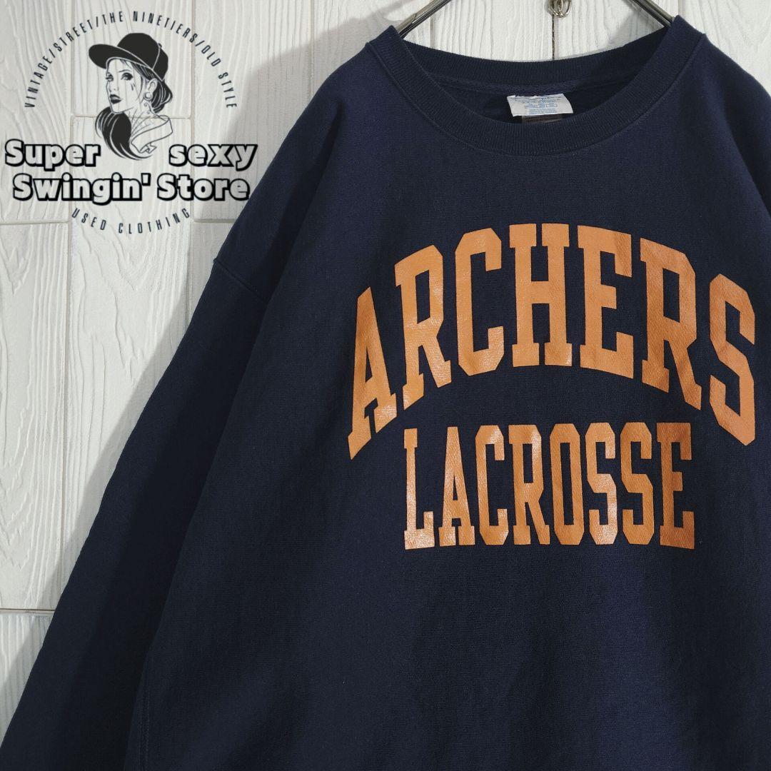 チャンピオン リバースウィーブ スウェット トレーナー 2XL ネイビー 古着