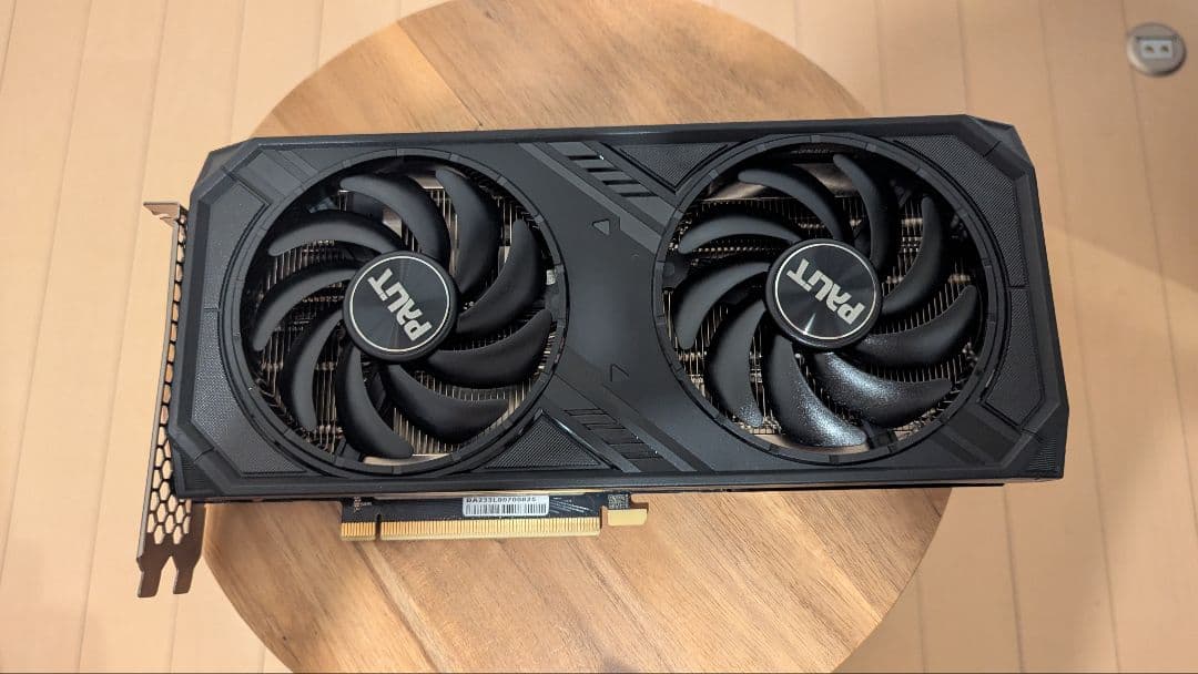 【ジャンク】RTX4070 DUAL 12GB palit グラフィックボード