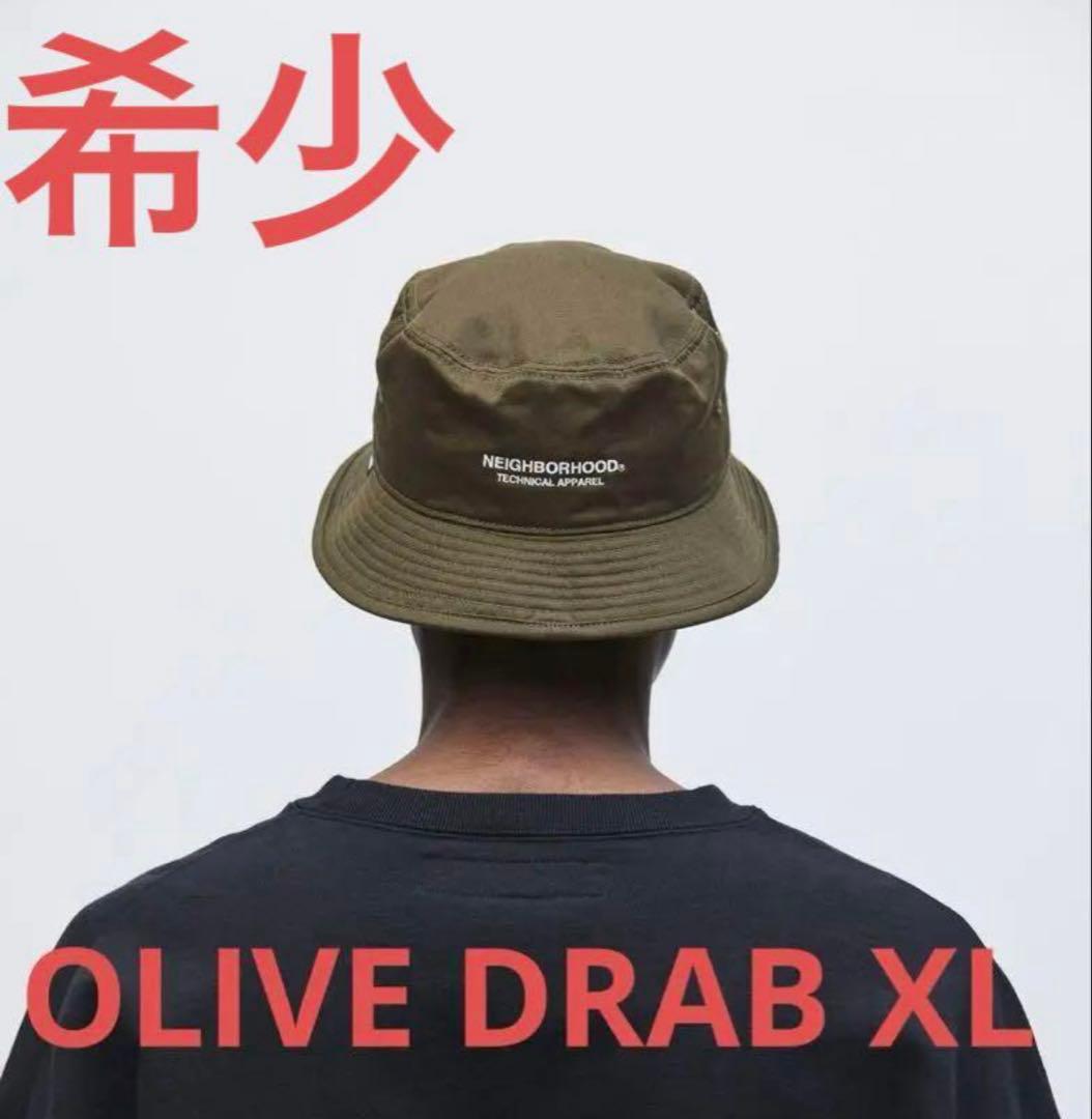 NEIGHBORHOOD ネイバーフッド バケットハットOLIVE XL