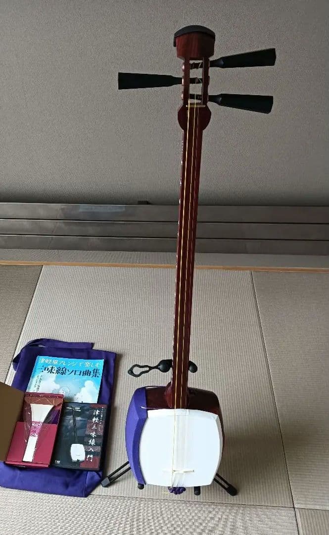 【美品】津軽三味線▪️太棹▪️東さわり付き▪️新品撥ほか
