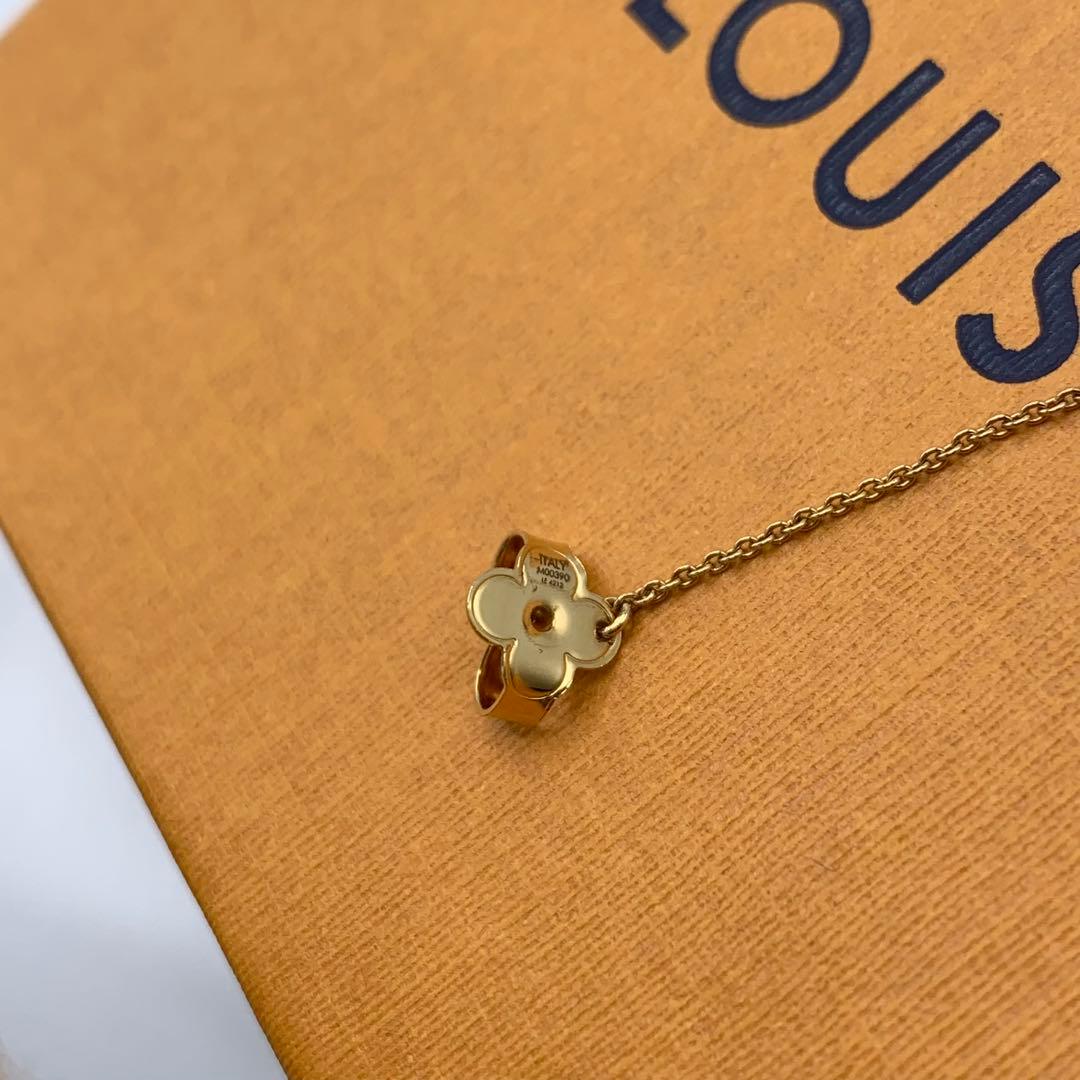 【美品】ルイヴィトン　ピアス　片耳　オシャレ　フープ　チェーン　 M00390