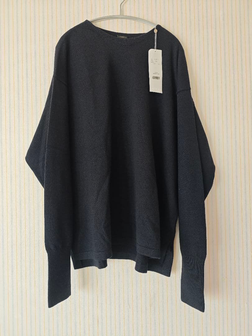 【タグ付き未使用】24AW コモリ カシミヤコモリニット ネイビー