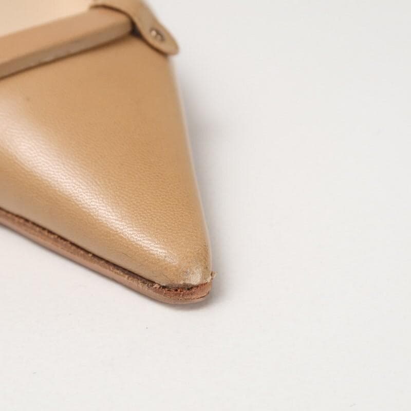 ジミーチュウ ポインテッドトゥ サンダル ミュール 39 約25cm ベージュ系