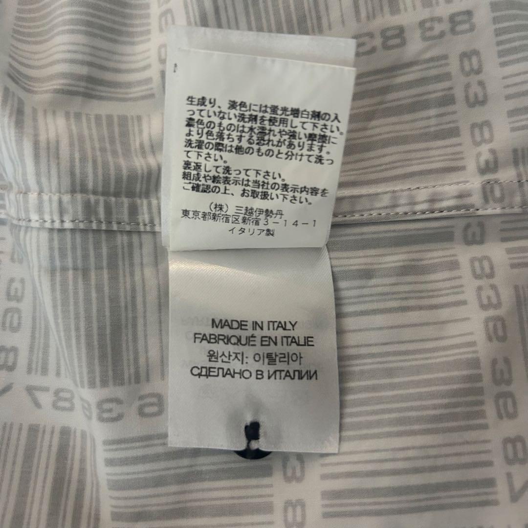 ヴェトモンVETEMENTS バーコードモノグラム　シャツ　XSサイズ　美品