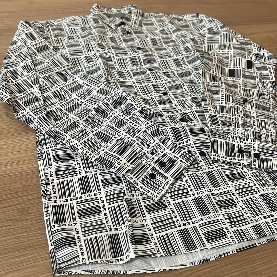 ヴェトモンVETEMENTS バーコードモノグラム　シャツ　XSサイズ　美品