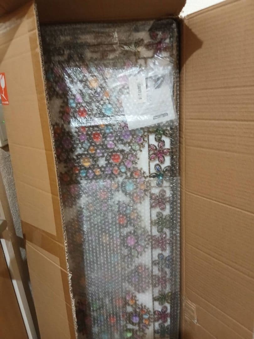 カラフル花柄金属製パーテーション