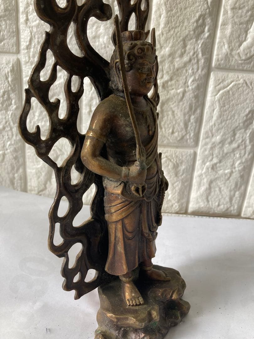 不動明王，古銅製，仏像，時代物