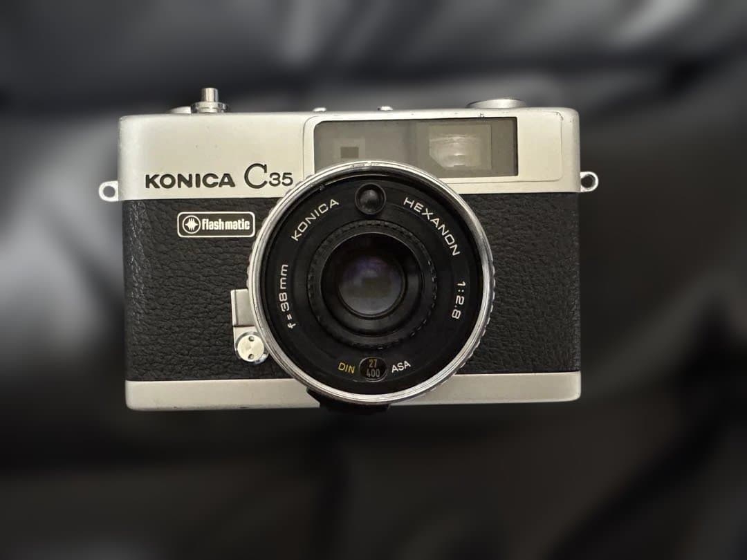 KONICA C35 Flashmatic （純正ブラック）フィルムカメラ