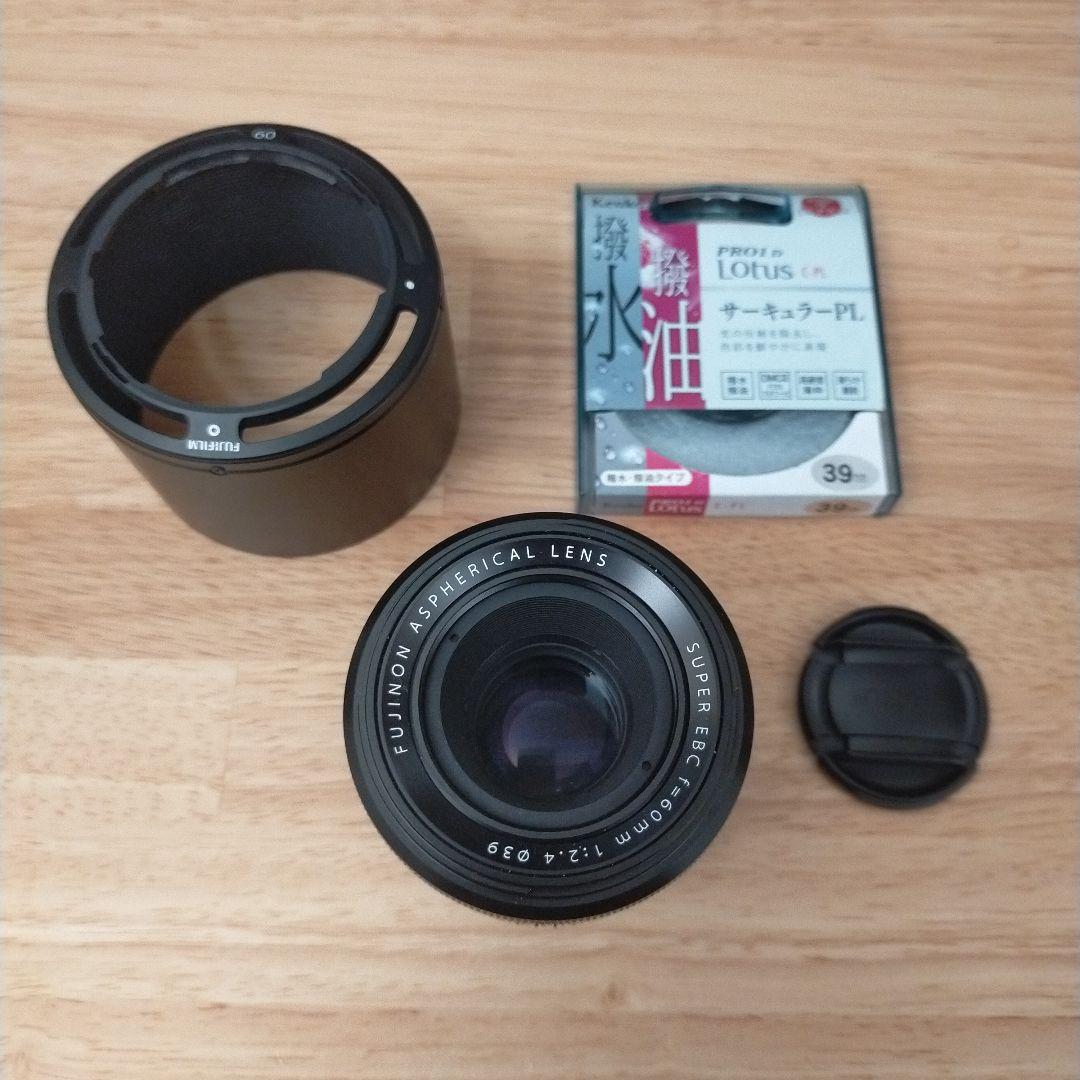 FUJIFILM XF60mmF2.4 R Macro PLフィルター付き