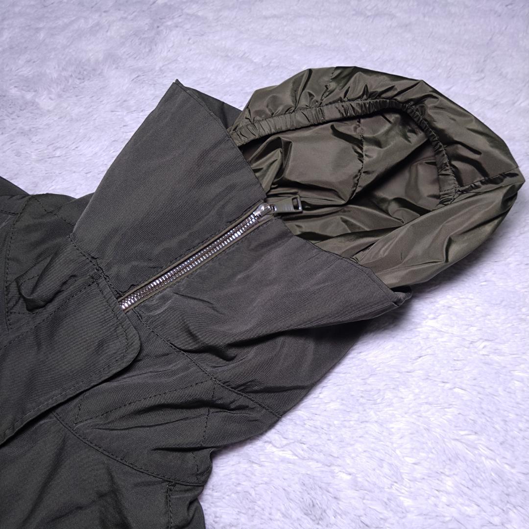 美品モンクレール、モッズコートジャケット、ダブルジップ、ルーマニア、QRコード