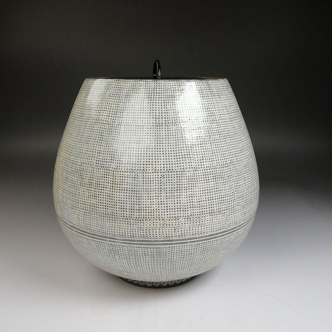 Ｔ９２６　水指　『三島手　水指』『釜谷陶房　劉炳豪 作』　共箱　茶道具