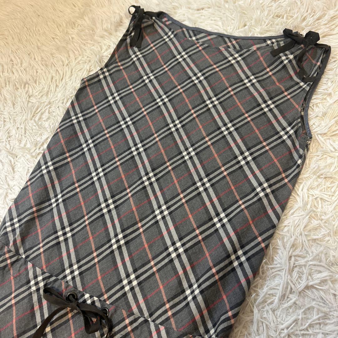 バーバリーブルーレーベル ノバチェック ワンピース 38 三陽商会　y2k