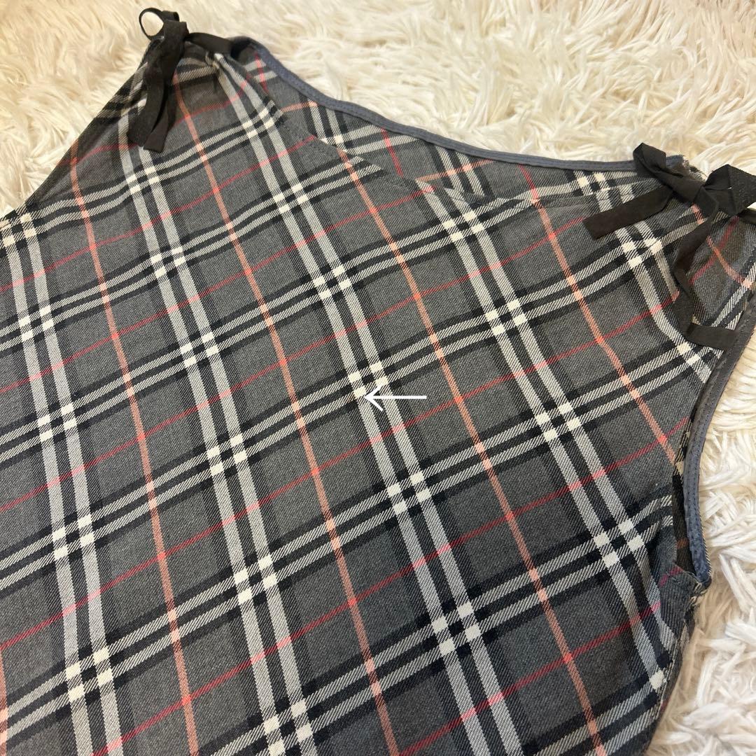 バーバリーブルーレーベル ノバチェック ワンピース 38 三陽商会　y2k
