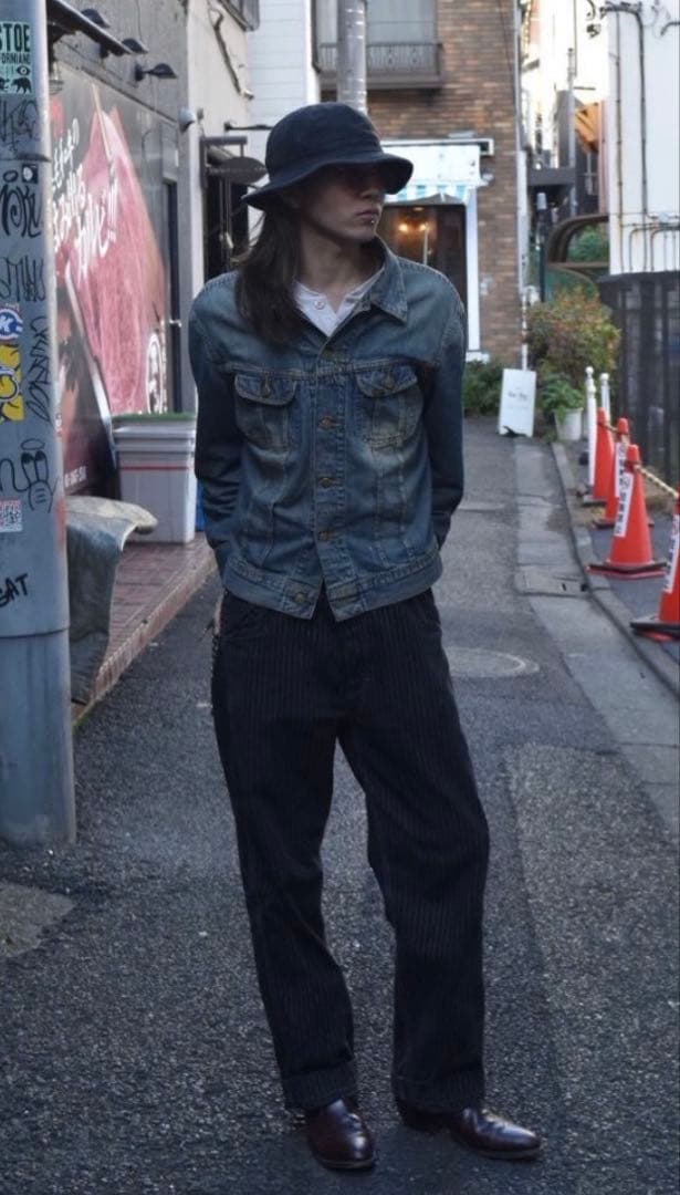 Schott ヒッコリーデニム ブラック