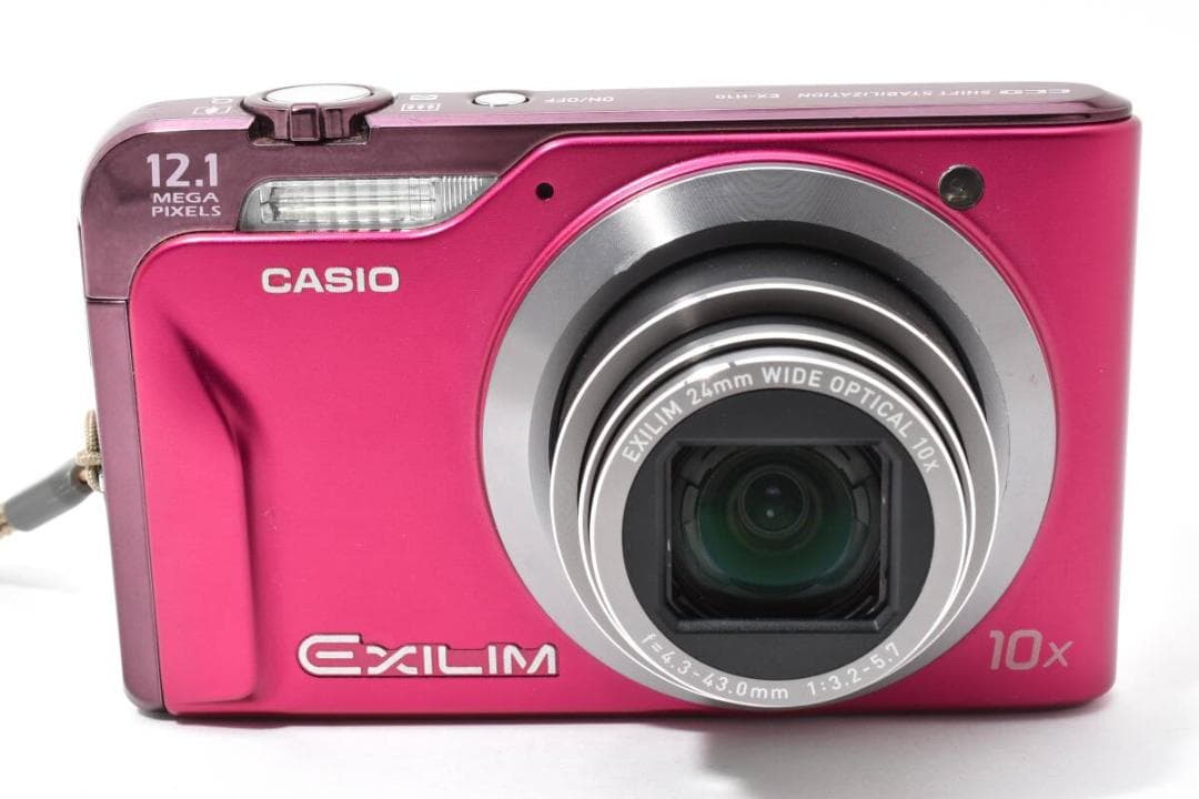 美品 カシオ　CASIO EXILIM EX-H10 ピンク ＃A325