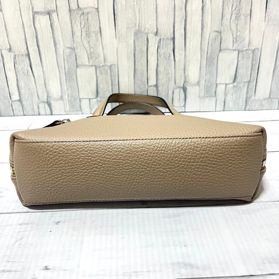 極美品 銀座和光 WAKO レザー 2way ショルダーバッグ ベージュ