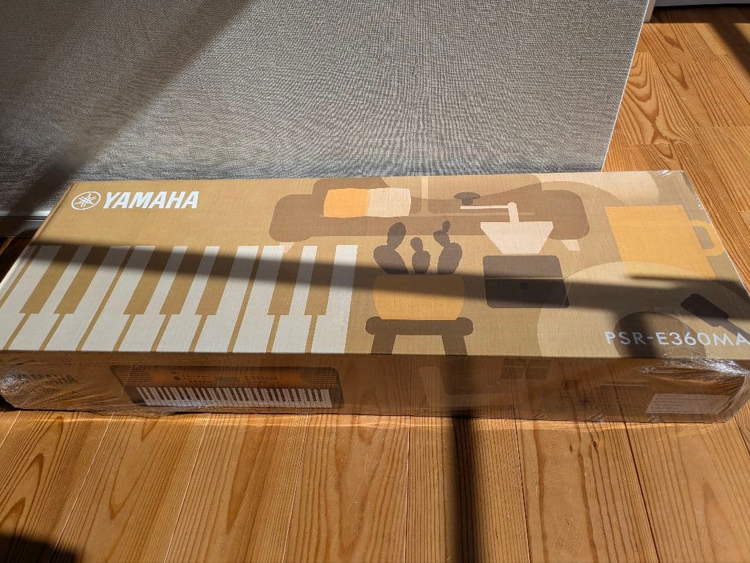 ヤマハ ポータブルキーボード 61鍵盤 メイプル調 PSR-E360MA