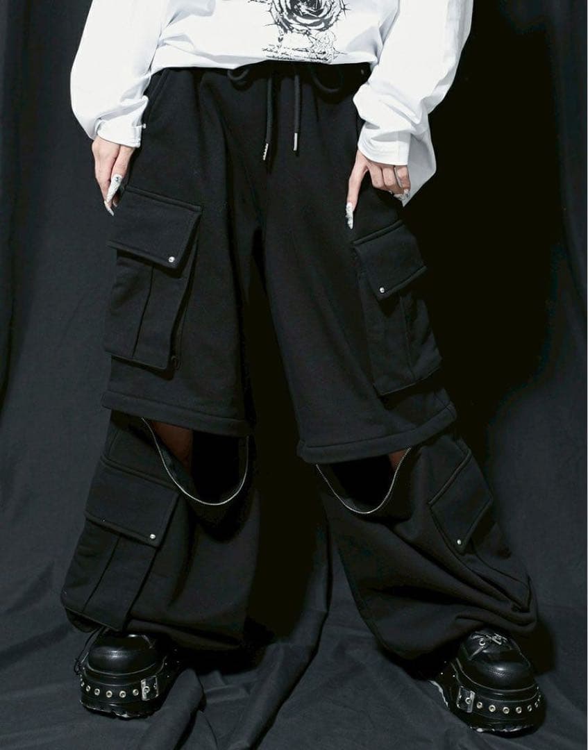 REFLEM レフレム 福袋 ワイドカーゴスウェットパンツ 2way