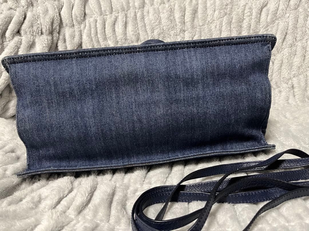 PRADA エティケット　デニム トートバッグ