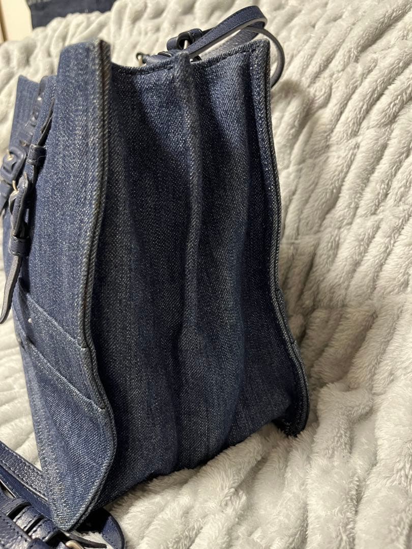 PRADA エティケット　デニム トートバッグ