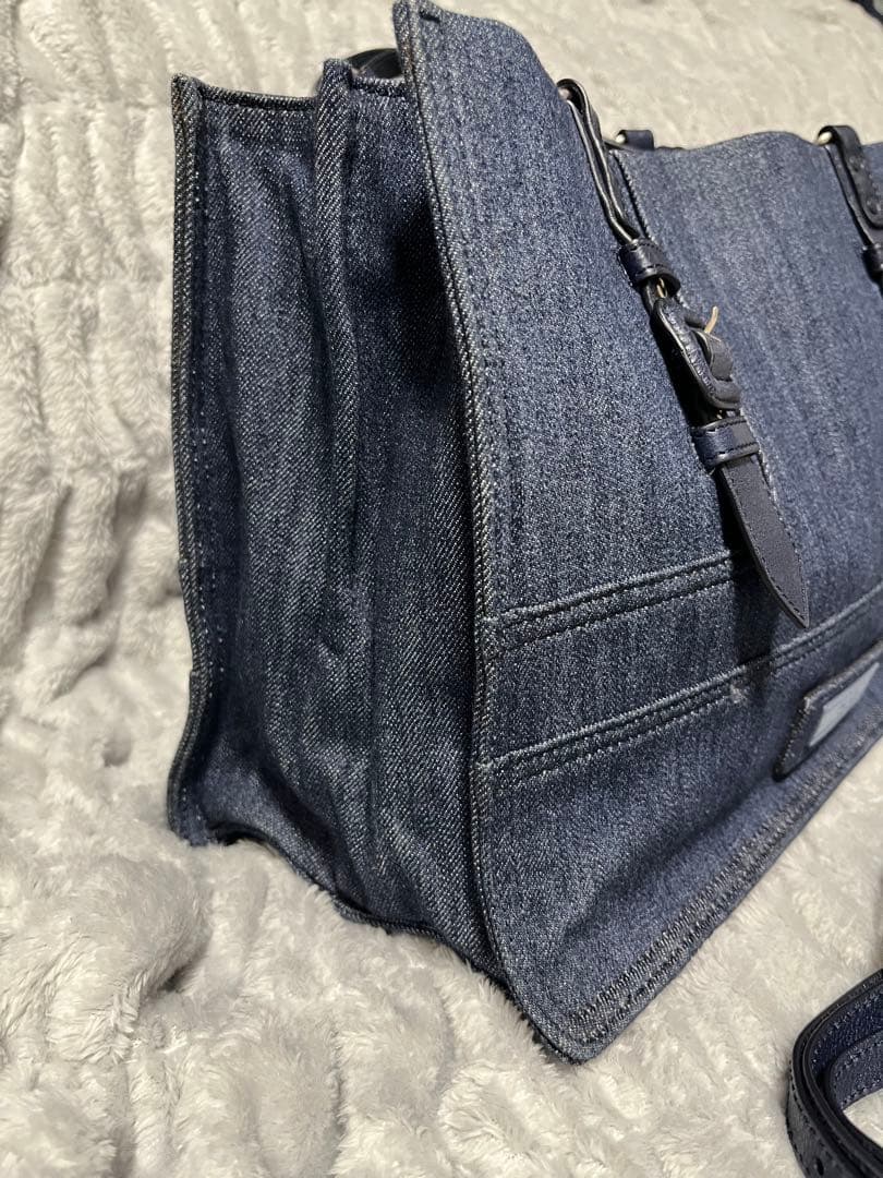 PRADA エティケット　デニム トートバッグ