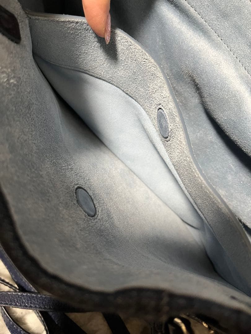 PRADA エティケット　デニム トートバッグ