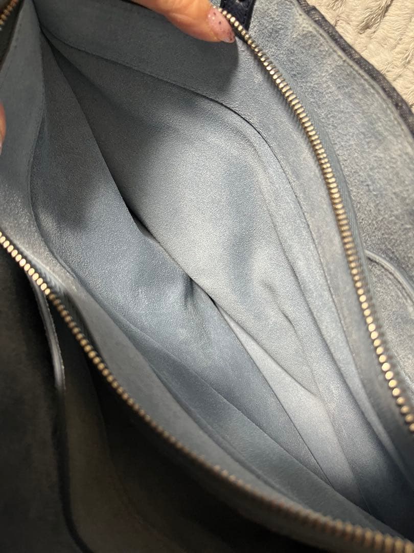 PRADA エティケット　デニム トートバッグ