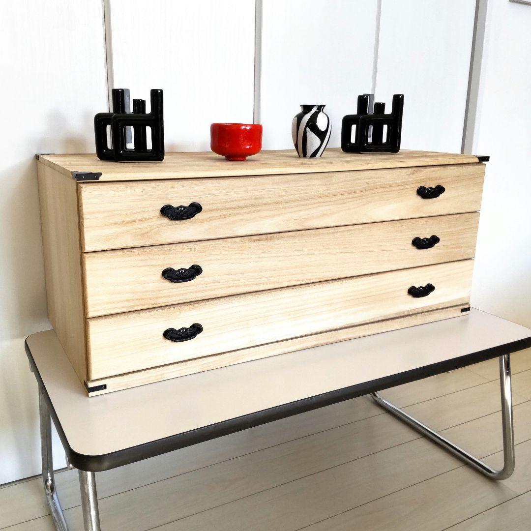 レトロ　桐箪笥　和 チェスト　引出し収納　キャビネット　和装 着物　タンス　希少