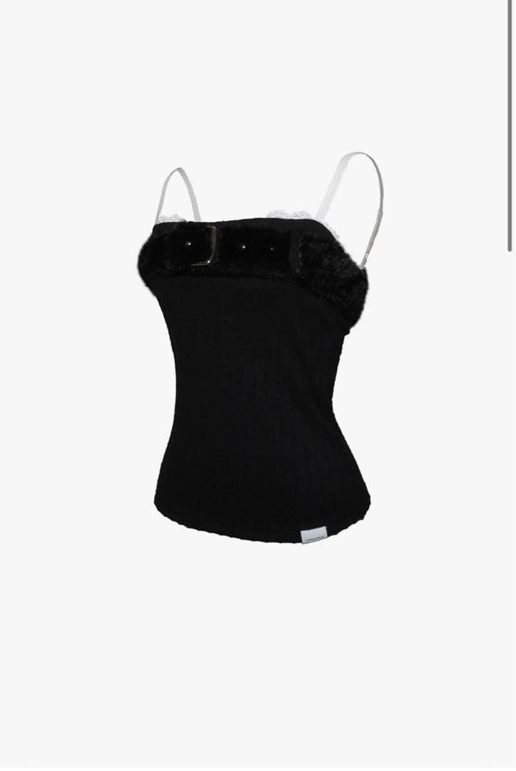 トップス theredthread S bold belt tops black