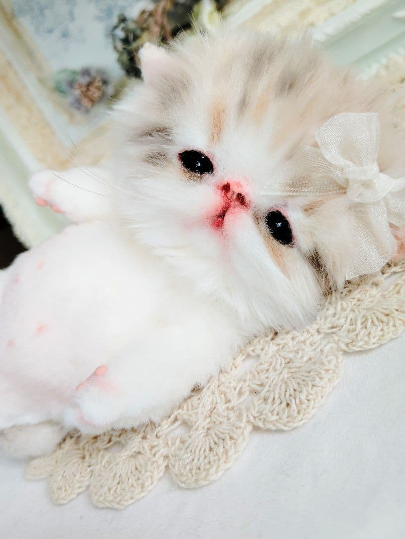 ベビー子猫♡お腹ぽっこりちゃん♡アートドール♡ぬいぐるみ♡