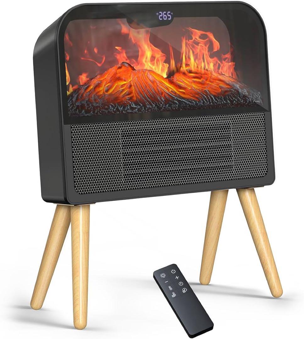 暖炉型 セラミックヒーター 【ECO知能恒温 節電対策】 電気ヒーター