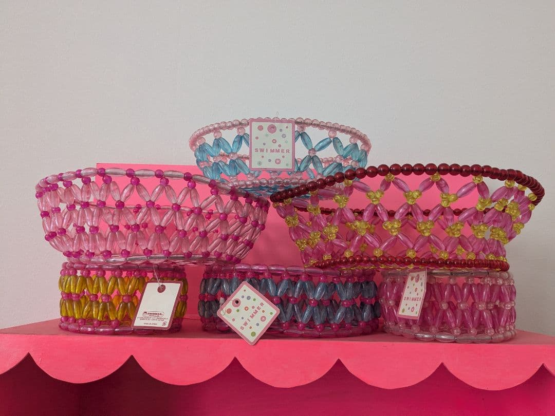 スイマー SWIMMER ビーズかご 6個セット レトロポップ