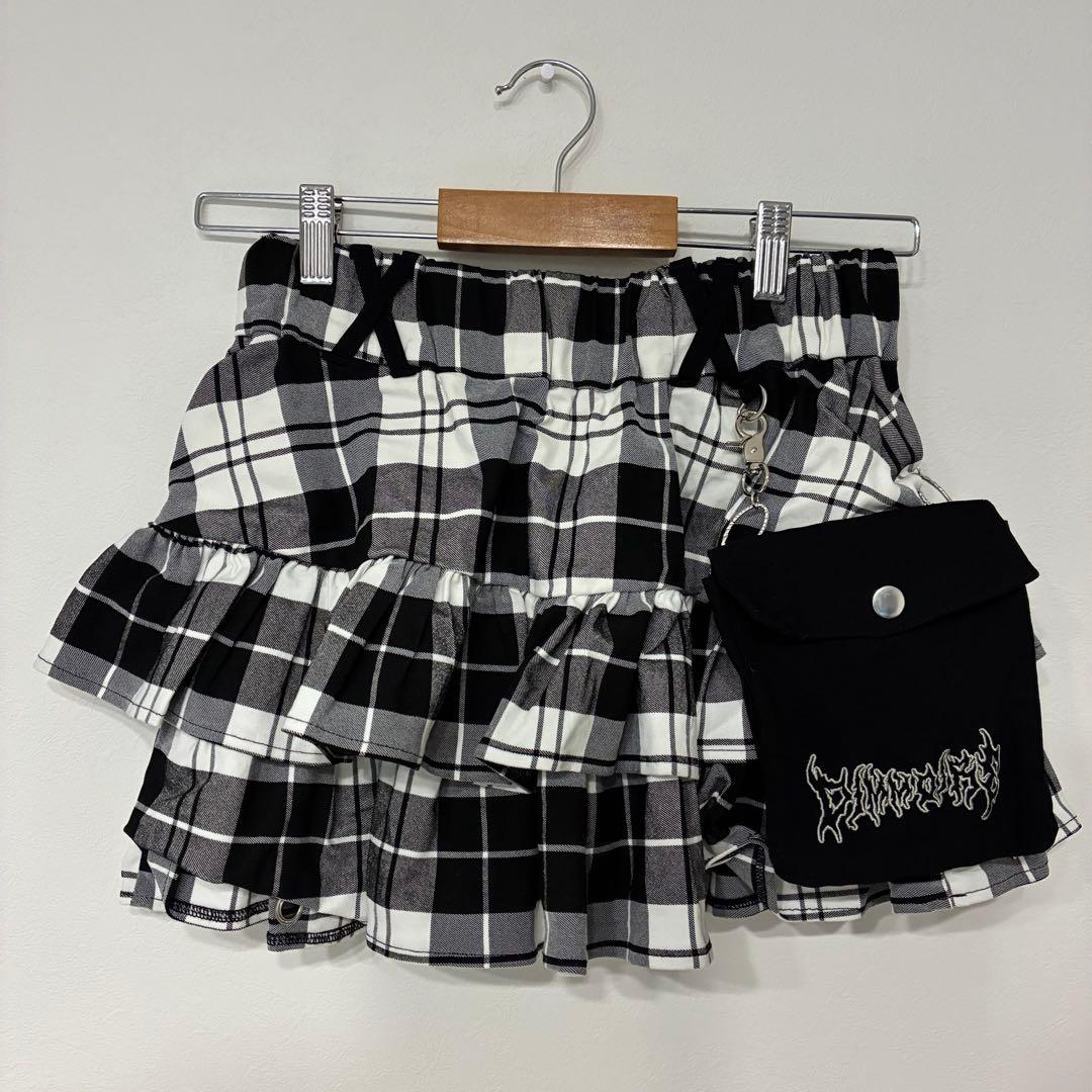 DimMoire PUNKフリルミニスカート チェック