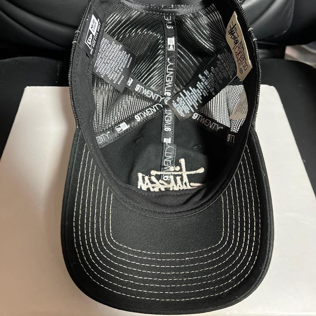 正規品　美品　Stussy✖️NEW ERA ブラック メッシュキャップ