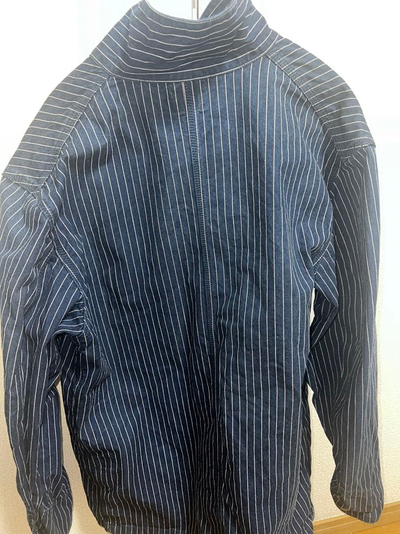 （あつさま専用) Lee ストライプ カバーオール ネイビー