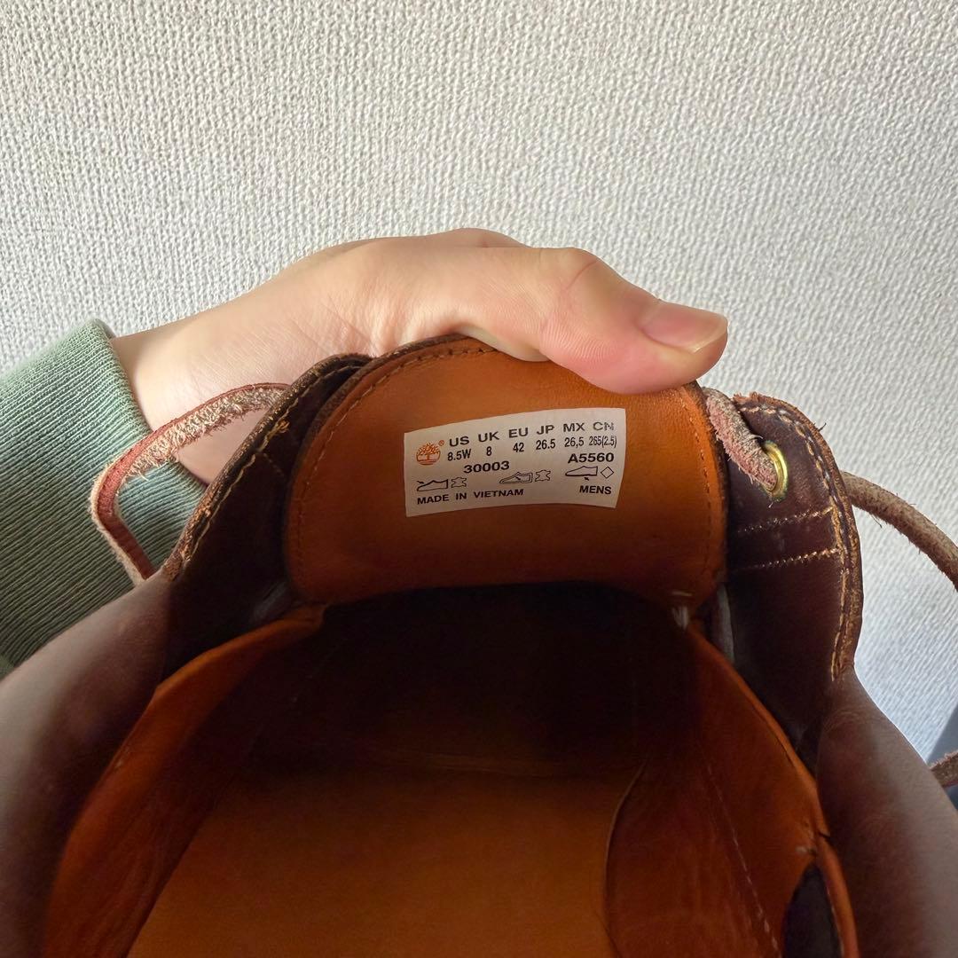 Timberland ダークブラウン モカシン　デッキシューズ　革靴　レザー