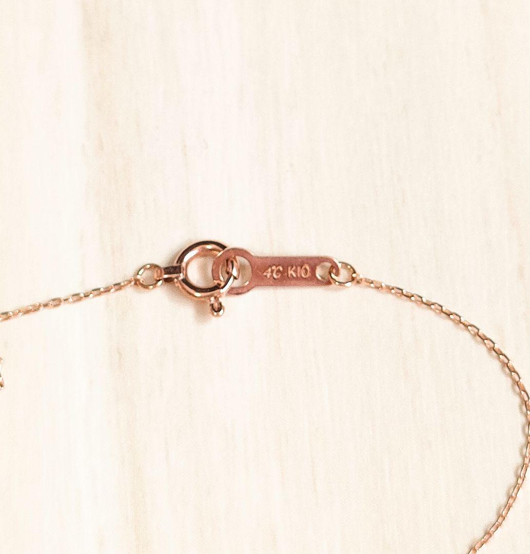 【グレ蔵さま専用】 4℃ ヨンドシー ネックレス K10 ハート ピンクゴールド