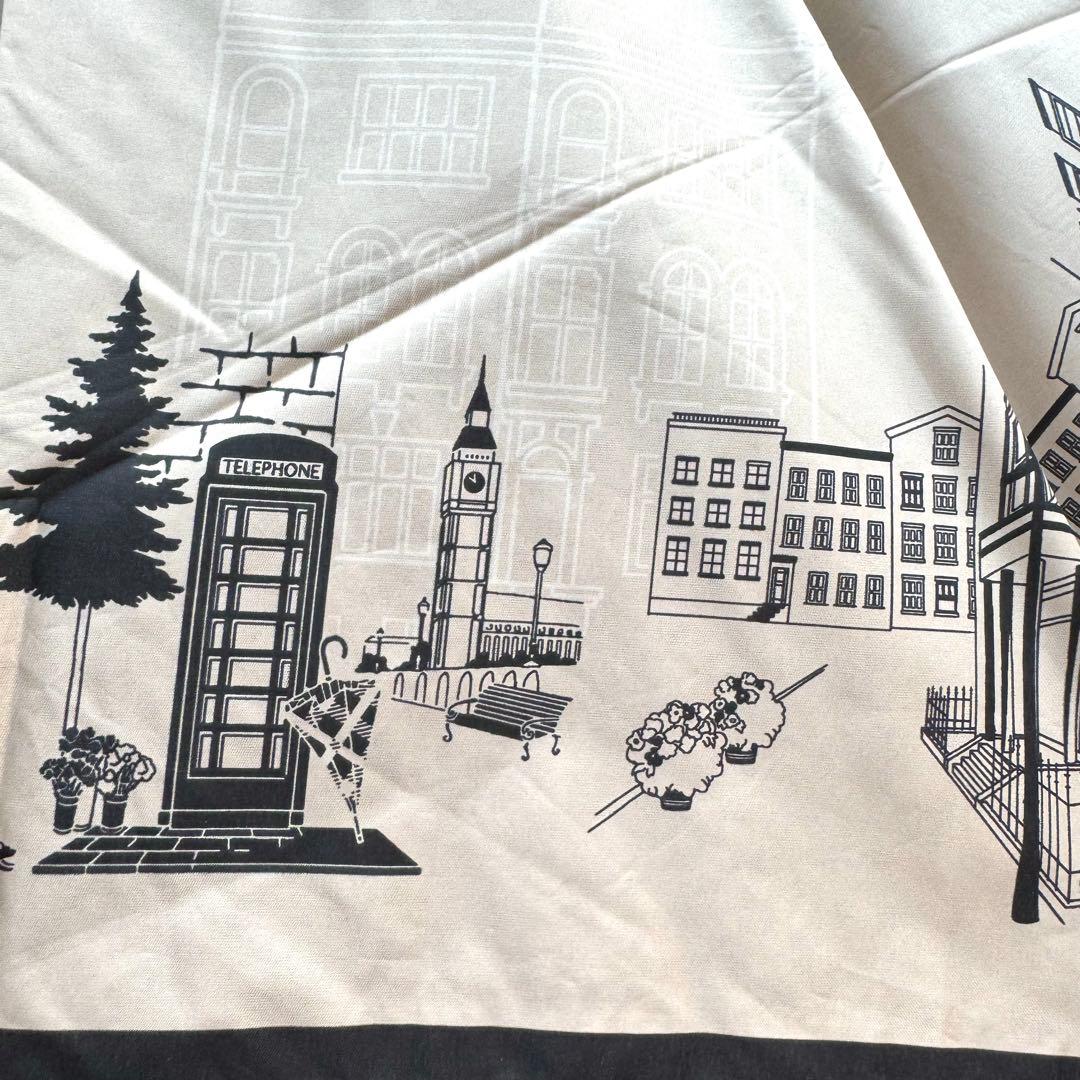 ★新品★DAKS　ダックス　晴雨兼用　折りたたみ　日傘　1級遮光　軽量　街並み