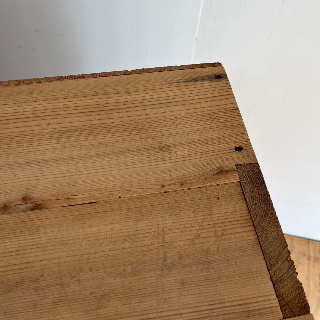 アンティーク ガラス戸棚 水屋箪笥 水屋 食器棚 無塗装 無垢材 キャビネット