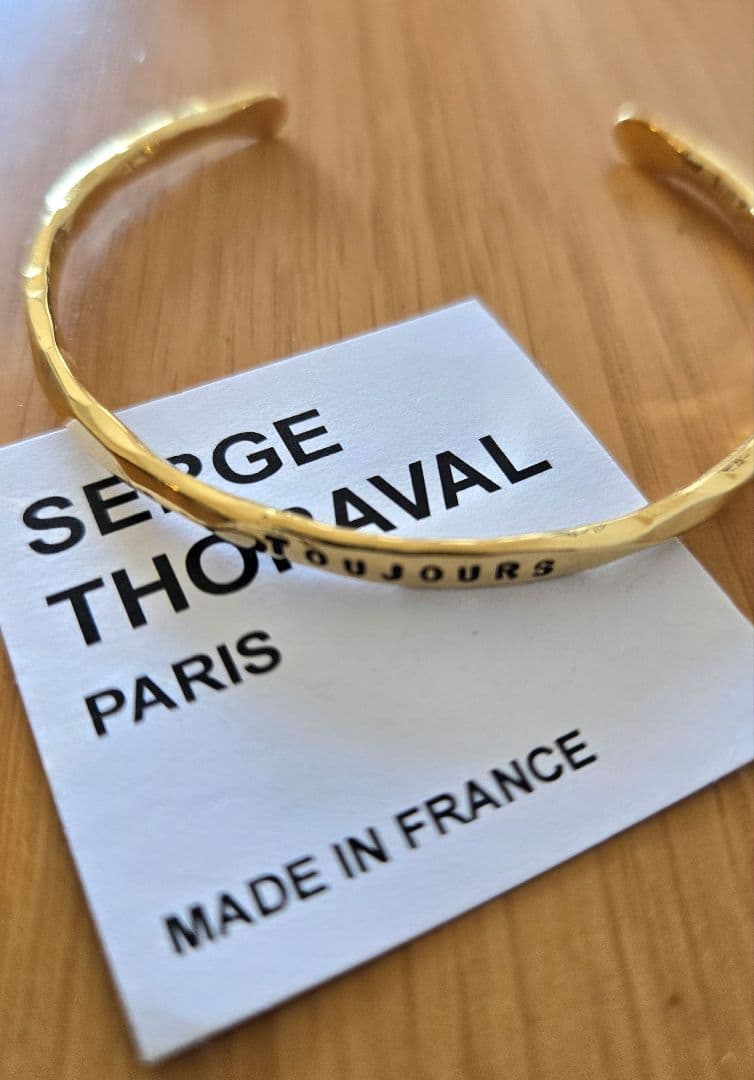 ほぼ新品☆SERGE THORAVALバングル18k(TOUJOURS いつも)