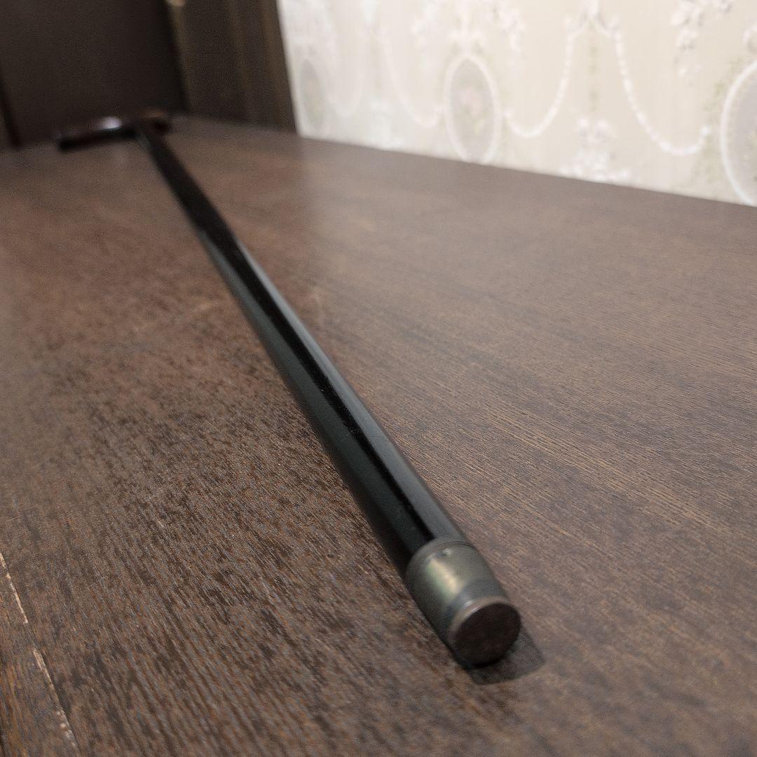 英国製 ヴィンテージ 木製 ダークブラウン杖 L字型ハンドル