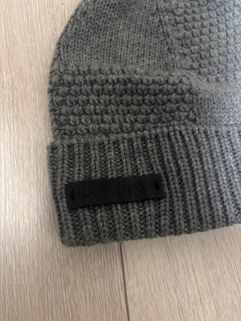 Louis Vuitton グレー ニット帽