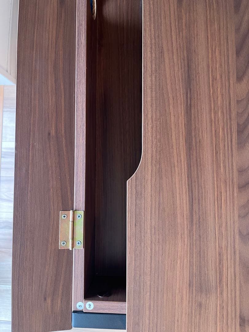 【LOWYA】木目調パソコンデスク 幅98 多目的　タップ収納 スチール